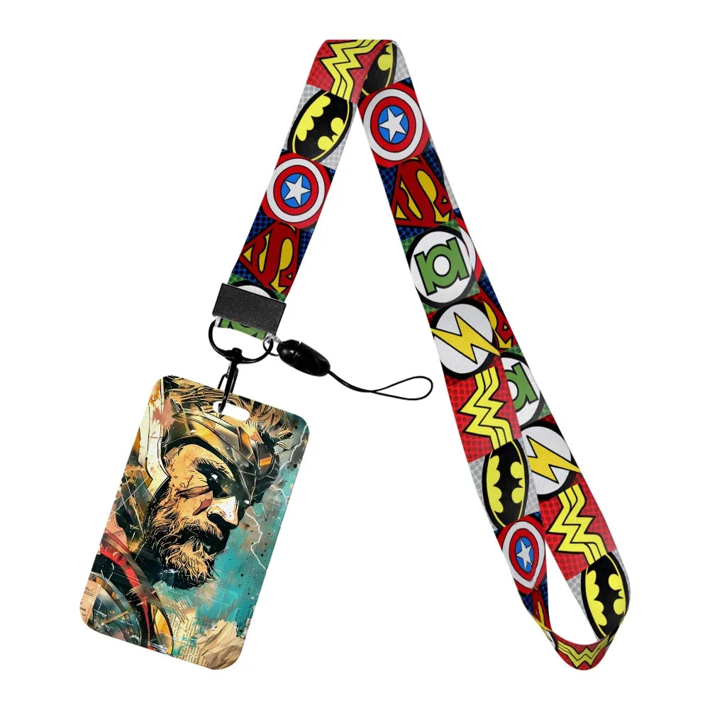 Porte-Badge Thor - Portrait Artistique Casqué