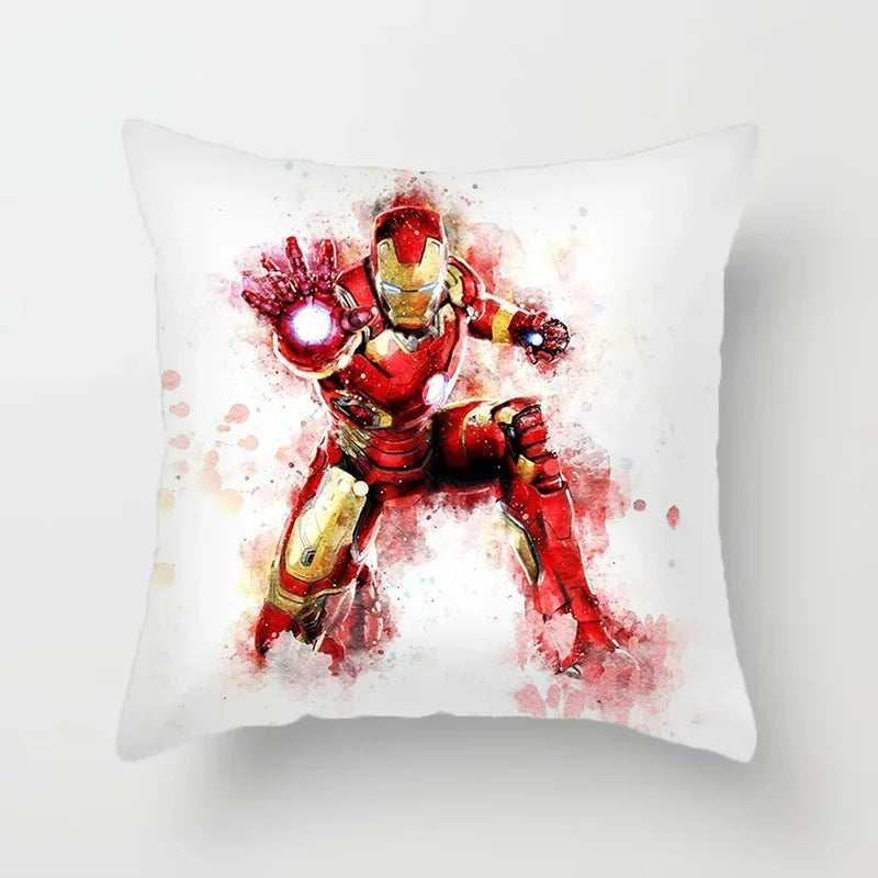 Housse de Coussin Iron Man - Aquarelle Double Répulseurs