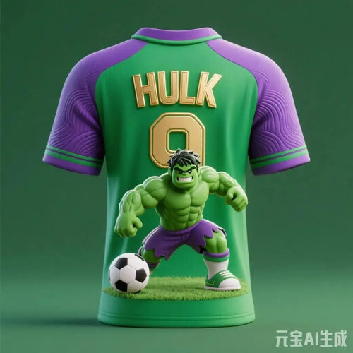 Maillot Football Avengers Hulk - Violet & Vert #9