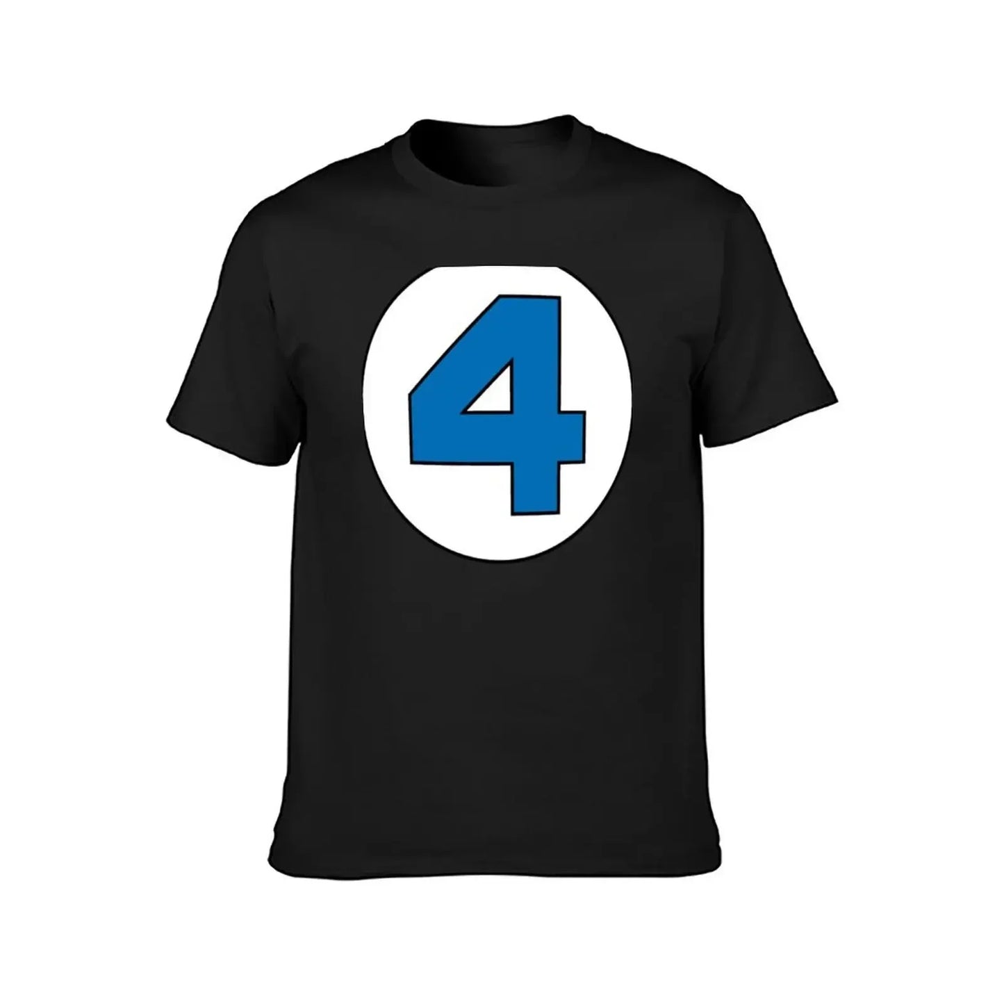 T-Shirt The Fantastic 4 - Logo Rond Noir Grande Taille