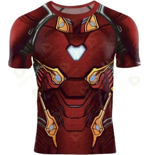Maillot Compression Iron Man - Reacteur Triangulaire