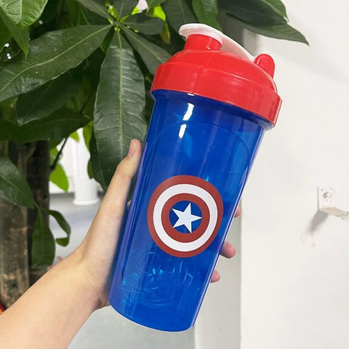 Gourde Avengers Captain America - Shaker Bleu Rouge 600ml