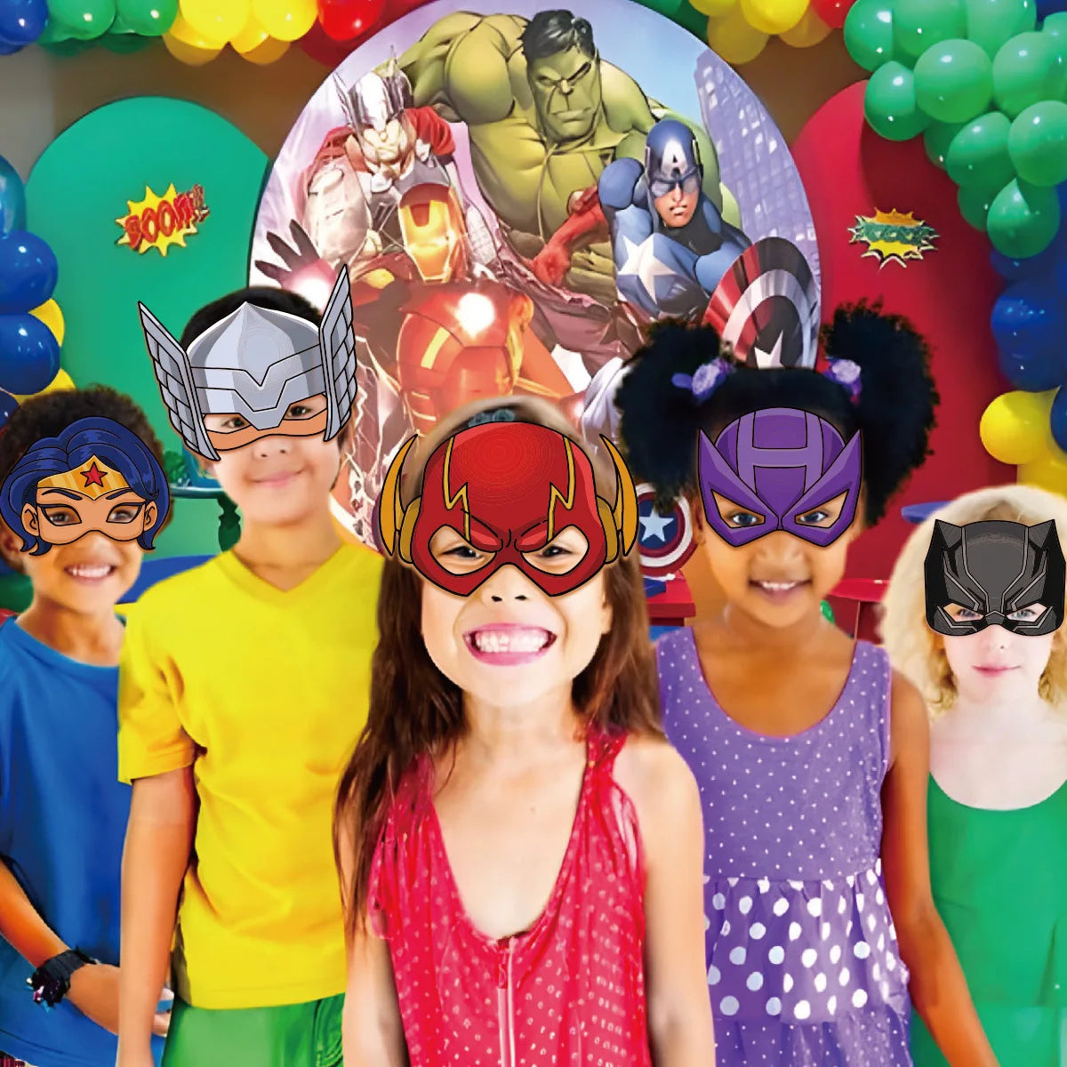 Masques Avengers - Lot de 12 Masques