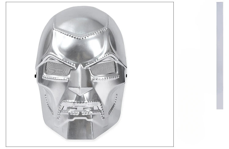 Déguisement Doctor Doom - Combinaison Armure Argentée avec Cape Noire