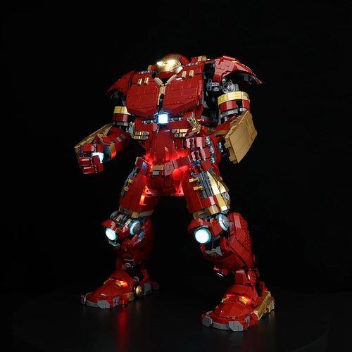 Kit LED Lumineux pour LEGO Hulkbuster 76210 - Éclairage Complet