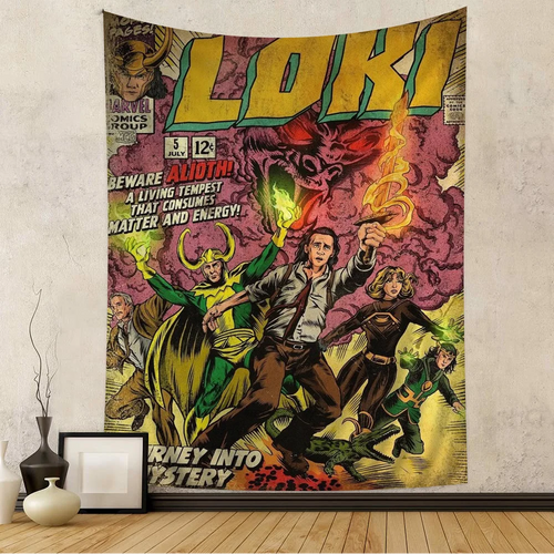 Tapisserie Loki - Couverture Comic Alioth