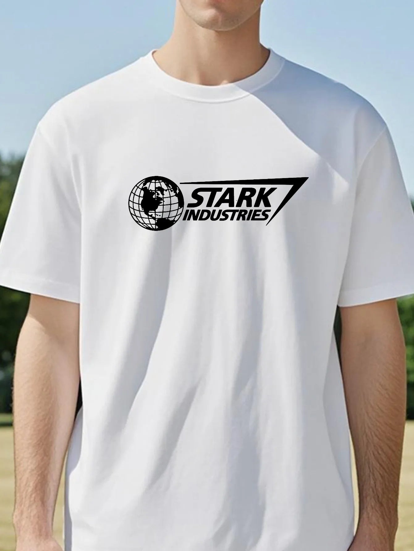 T-Shirt Stark Industries - Logo Noir Oversize