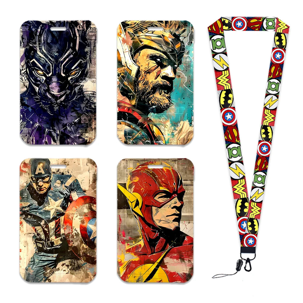 Porte-Badge Marvel Comics - Logo Rouge Officiel