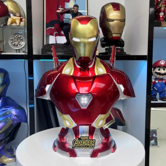 Buste Résine Lumineux Iron Man MK50 - Socle Infinity War