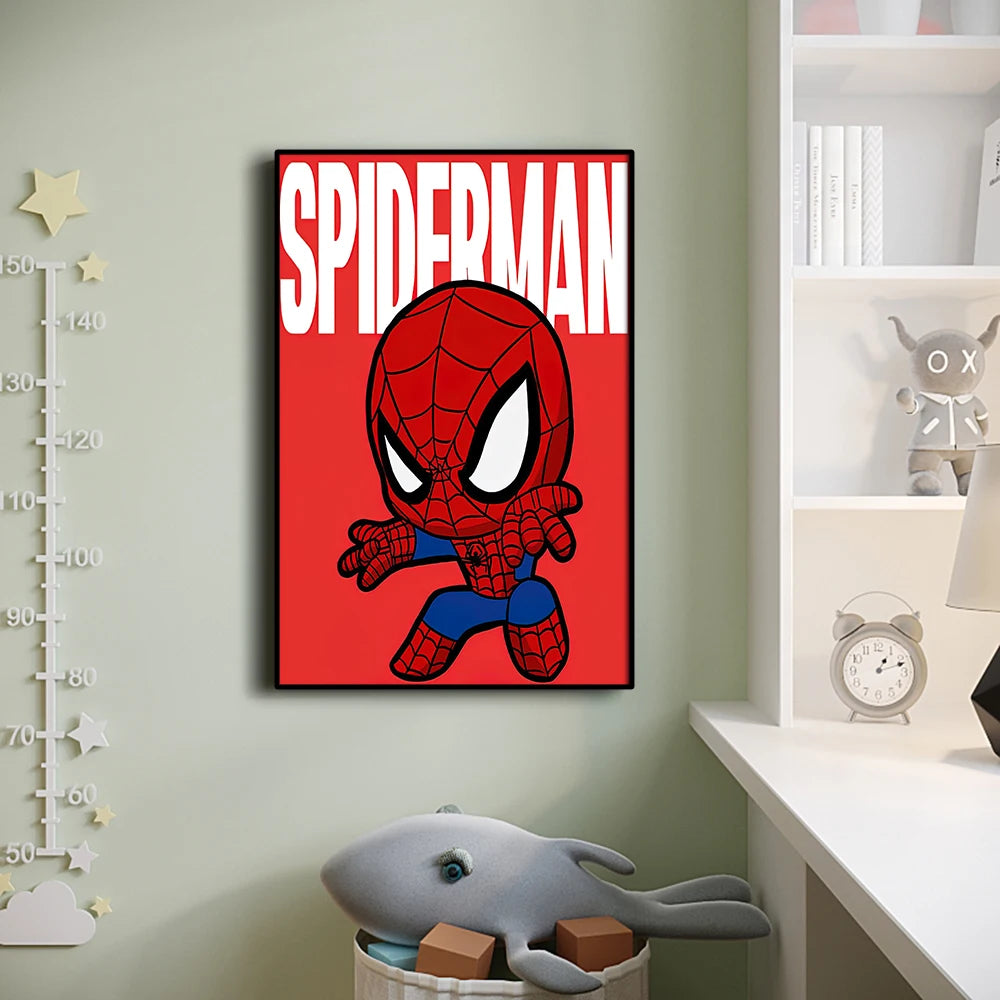 Poster Avengers Iron Man - Style Lego Fond Jaune