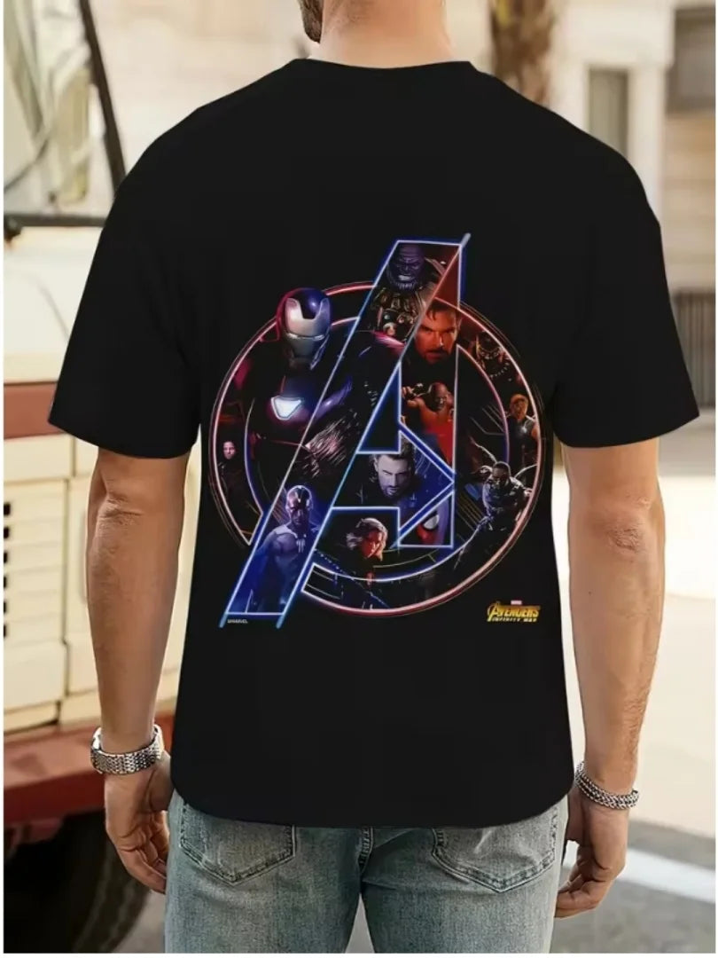 T-Shirt Avengers Infinity War - Logo Collage Personnages Homme