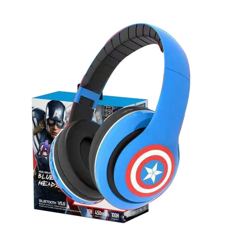 Casque Bluetooth Avengers Captain America - Bleu Vif