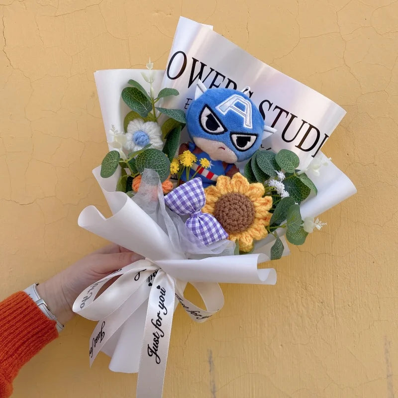 Bouquet Avengers Spider-Man - Peluche Cadeau Fait Main