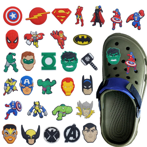 Charms Avengers Super-héros - Accessoires Chaussures 30 Pièces