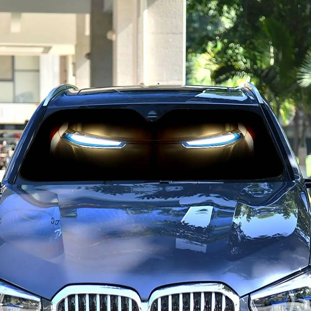 Pare-Soleil Voiture Iron Man - Protection Anti-UV Pare-Brise