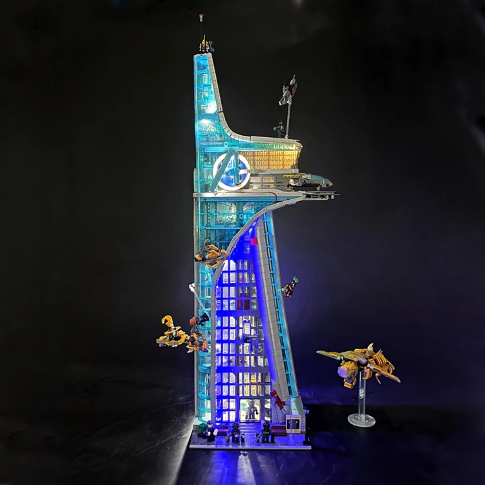 Kit LED BYB pour Tour Avengers LEGO 76269 - Eclairage Decoratif Telecommande