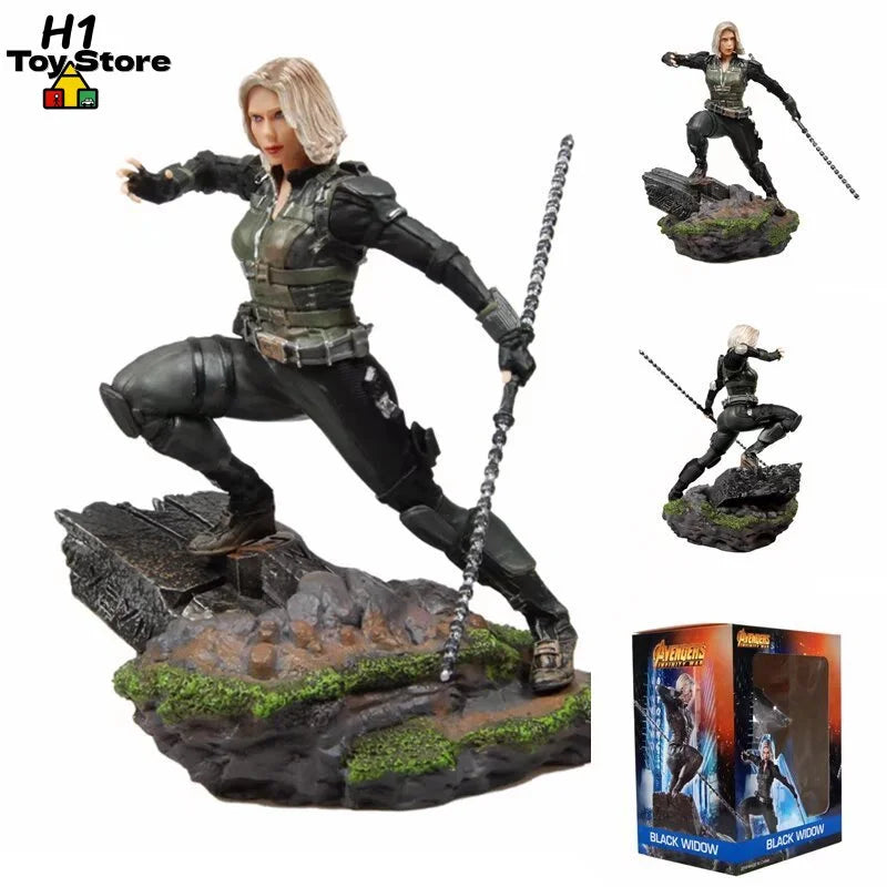 Statue Avengers Black Widow - Scène 1/10 Boîte Collector