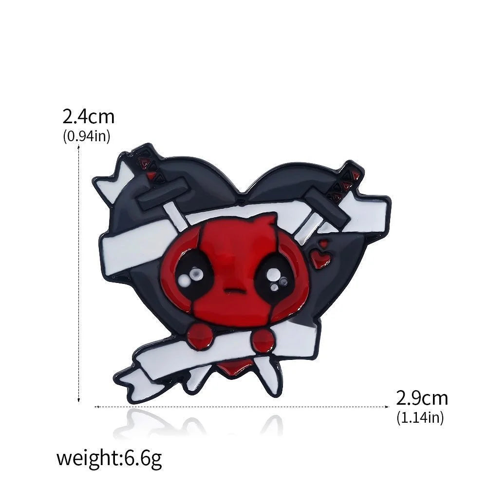 Pin's Deadpool - Cœur Épées Croisées
