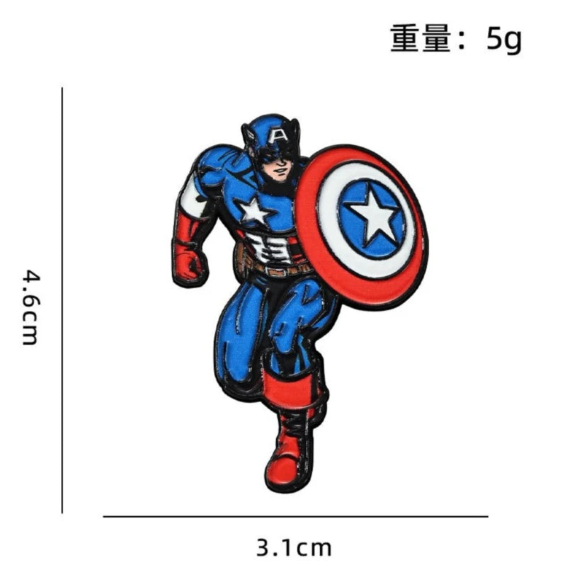 Badge Émail Avengers - Captain America