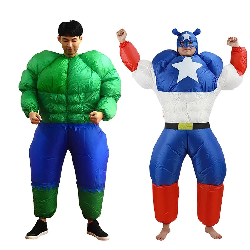 Costume Gonflable Avengers Hulk - Pantalon Bleu