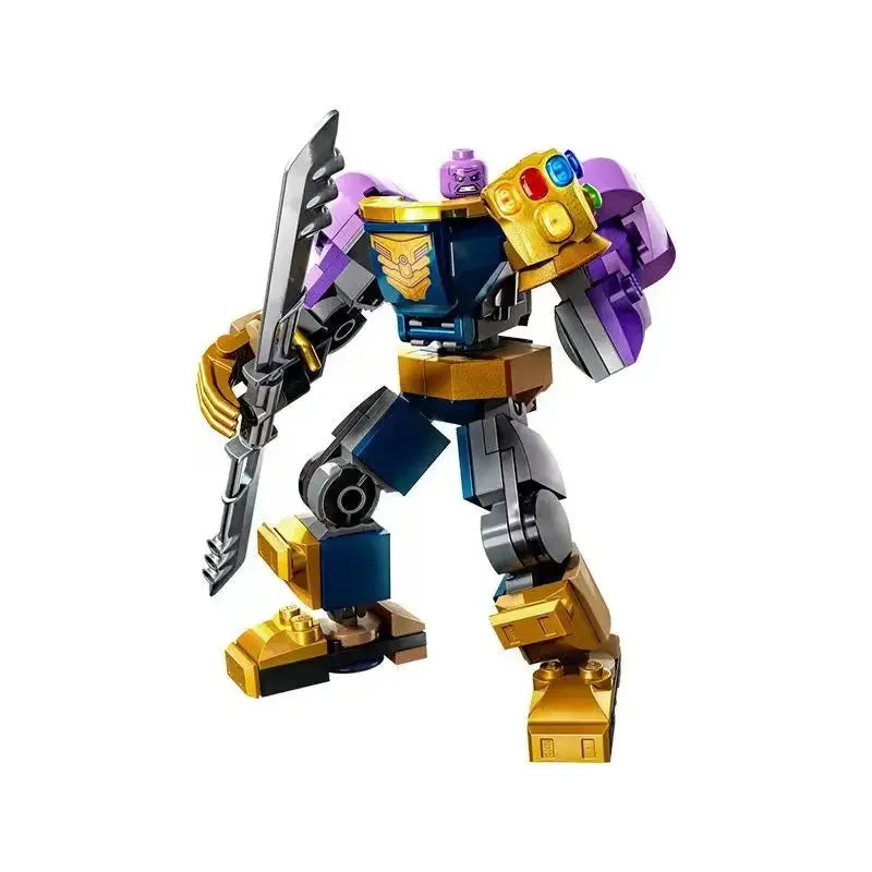 Set Building Blocks Mecha Avengers - Captain America Hulk Wolverine Thanos