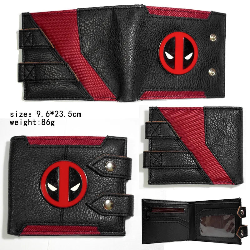 Porte-Monnaie Avengers Deadpool - Cuir Bi-Pli Noir