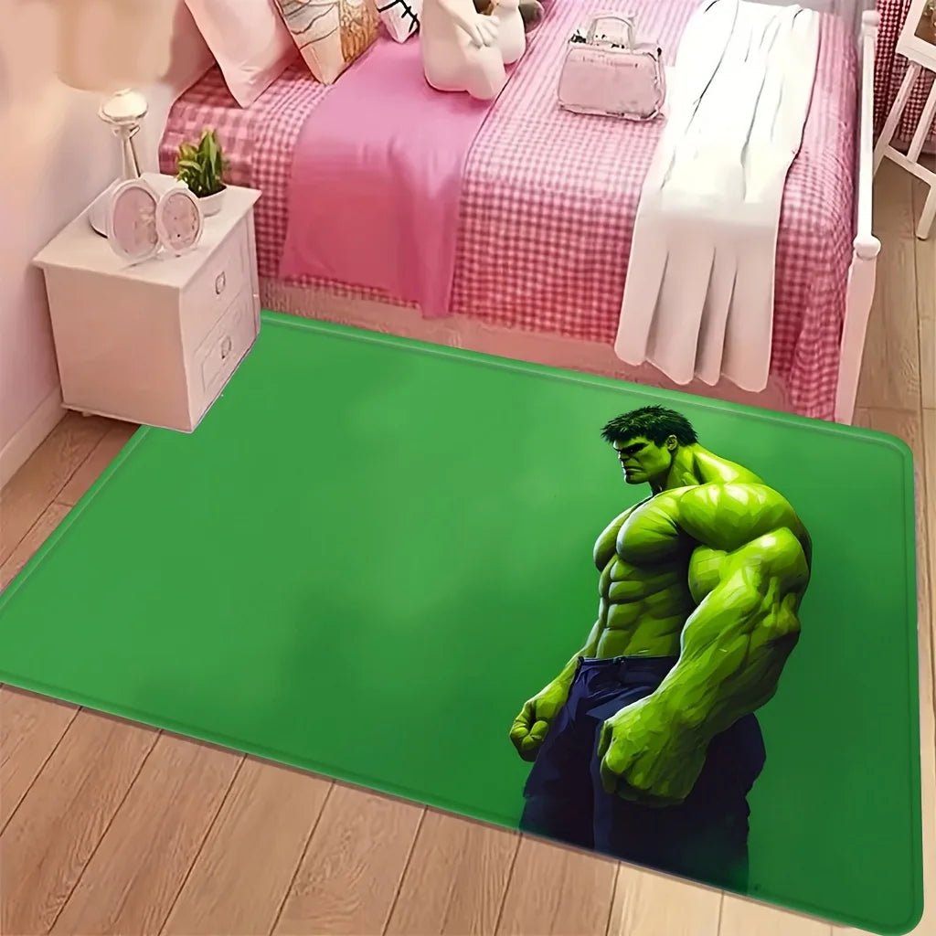 Tapis Avengers Hulk - Profil Torse Vert