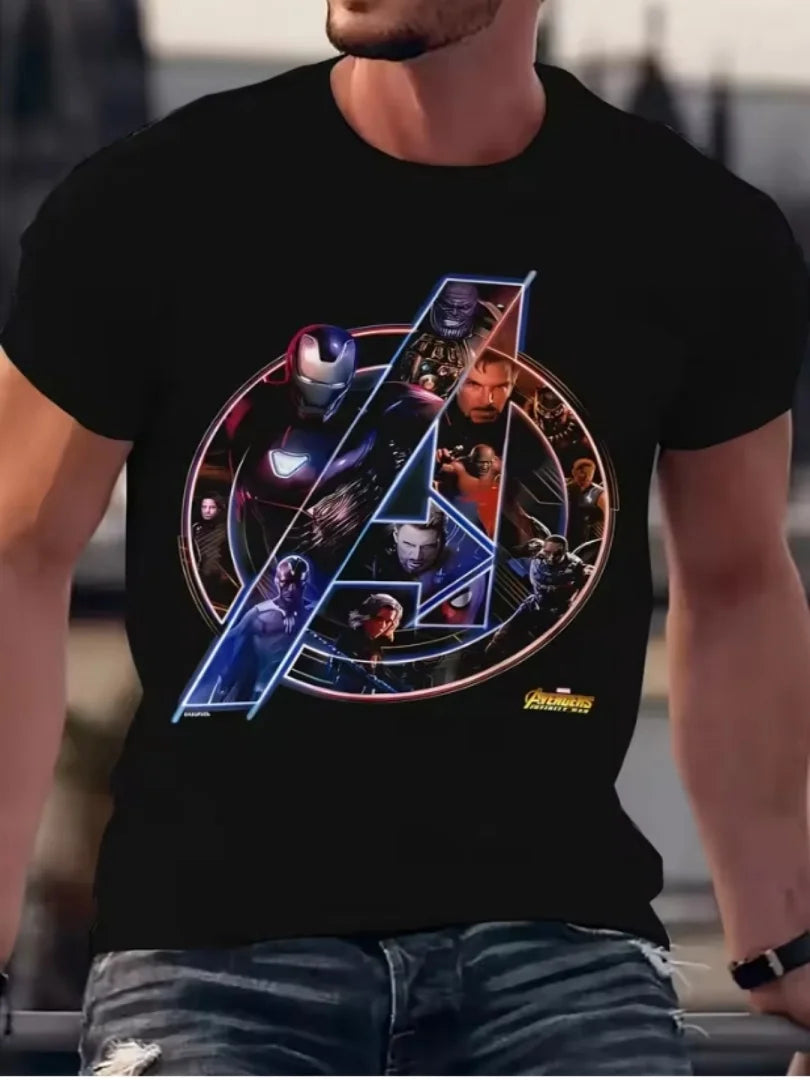 T-Shirt Avengers Infinity War - Logo Collage Personnages Homme