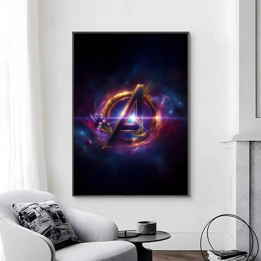 Affiche Avengers Infinity War - Design Logo A Minimaliste
