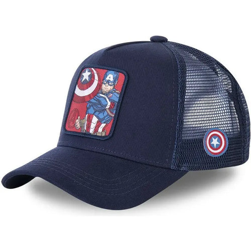 Casquette Captain America - Bleu Marine et Rouge