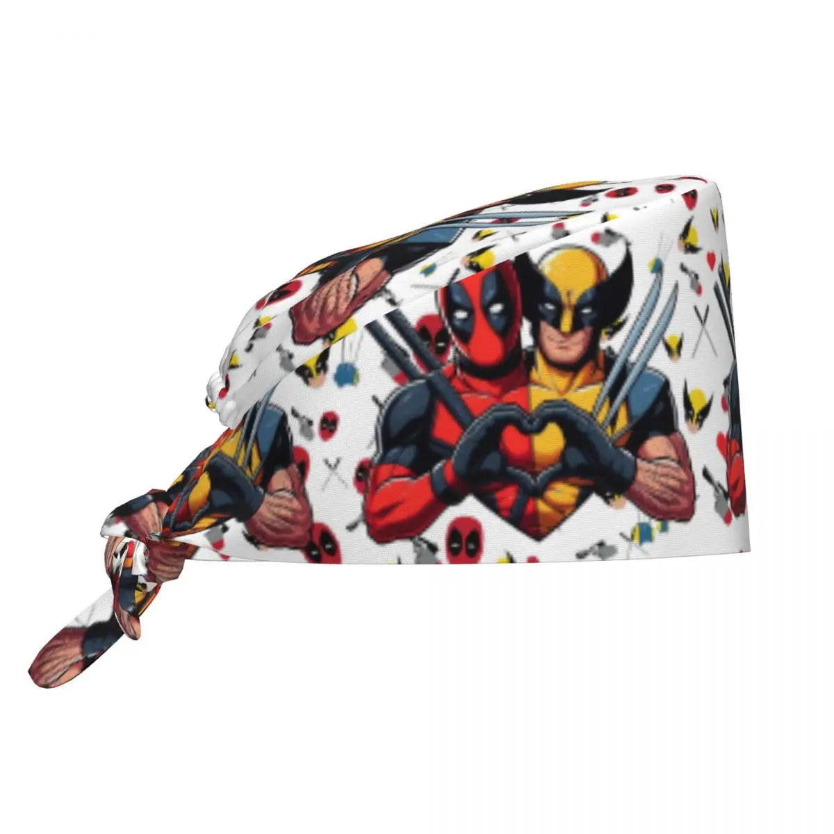 Bandana Deadpool & Wolverine - Duo Cœur Blanc