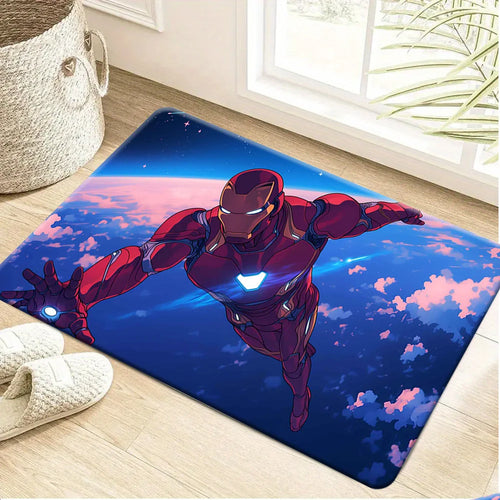 Tapis Avengers Iron Man - Vol au-Dessus de la Terre