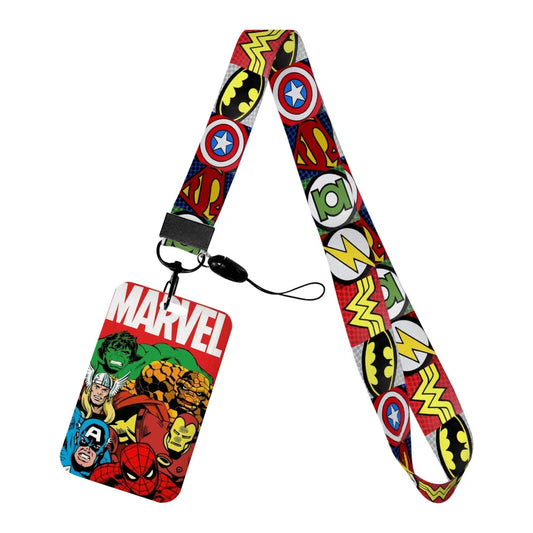 Porte-Badge Marvel - Groupe Héros Comics Vintage