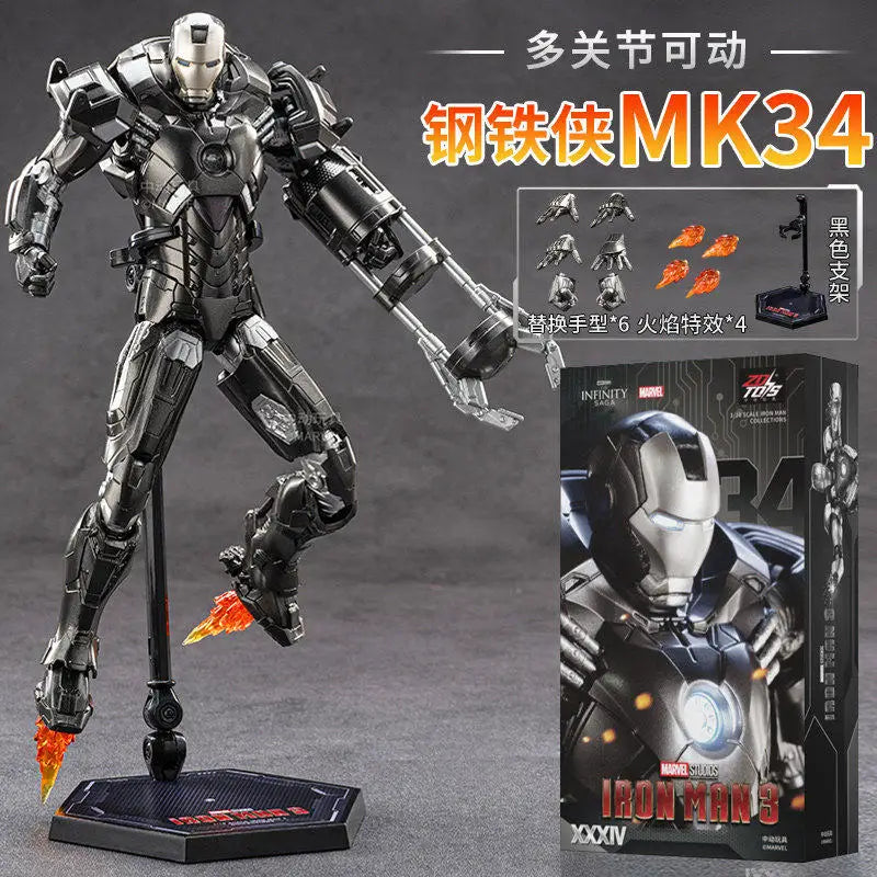 Figurine ZD Toys Iron Man MK34 - Tony Stark Action Figure