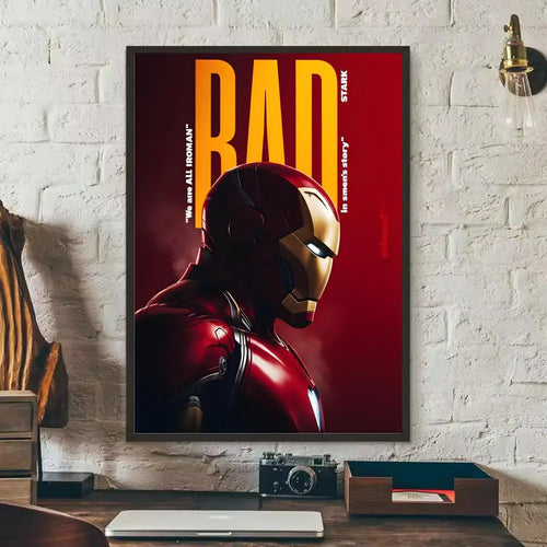 Sticker Iron Man - Portrait Casque