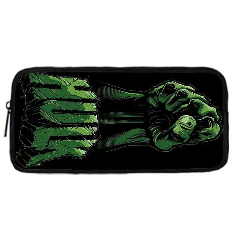 Trousse Hulk - Poing Vectoriel Style Néon Vert