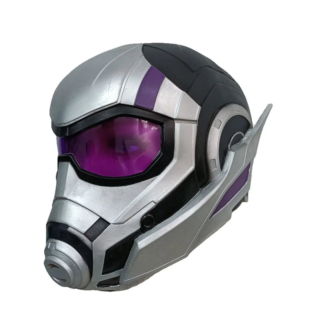 Casque Cosplay Ant-Man et la Guêpe - Argenté et Noir Visière Violette