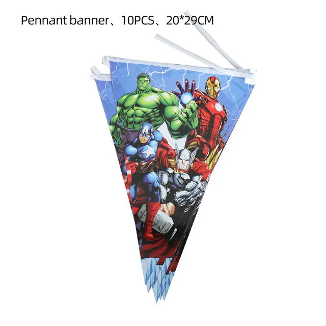 Décoration Anniversaire Avengers - Fanion