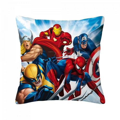 Housse de Coussin Avengers Groupe - Comic Action Cinq Héros