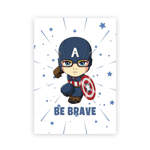 Poster Chibi Captain America - Be Brave