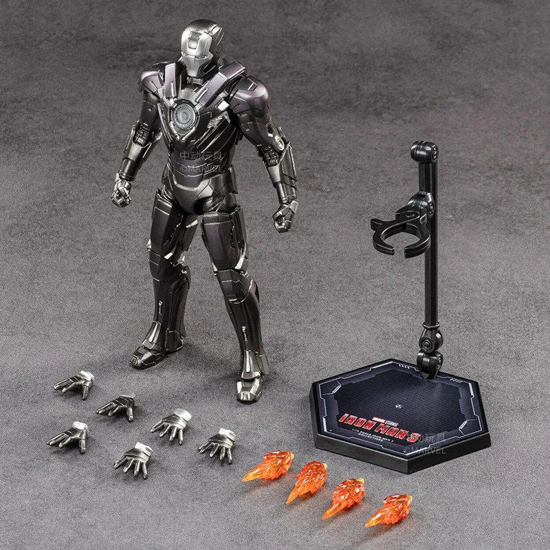 Figurine ZD Toys Iron Man MK39 Starboost - Variante Teal