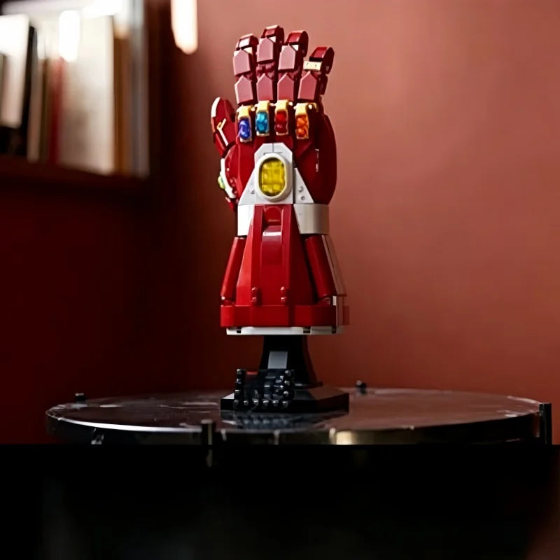 Puzzle 3D Gant Nano de l'Infini Iron Man - Set Construction 675 Pièces Rouge Or