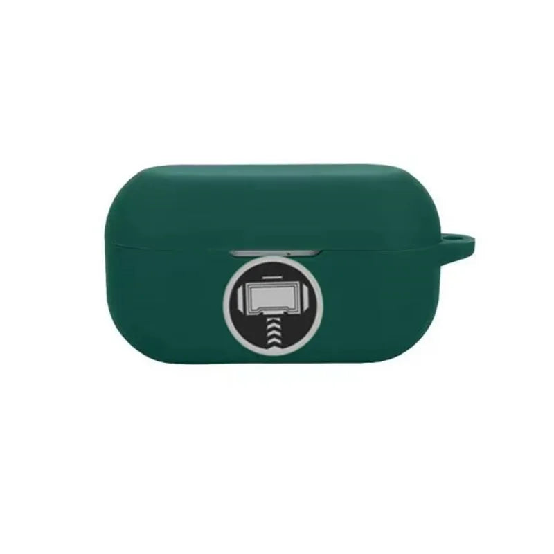 Coque Écouteurs Avengers Thor - Marteau Vert Foncé