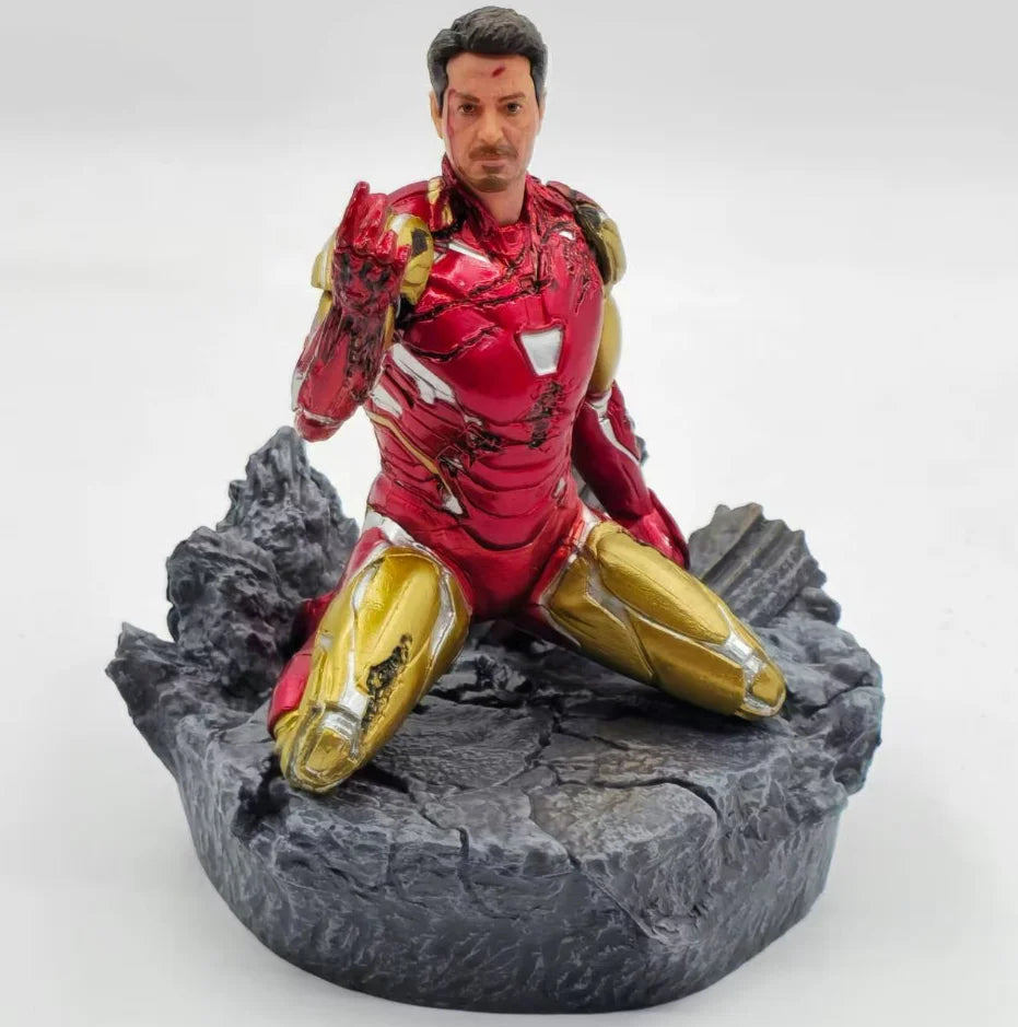 Statue Iron Man MK85 - Tony Stark Claquement de Doigts sur Décombres