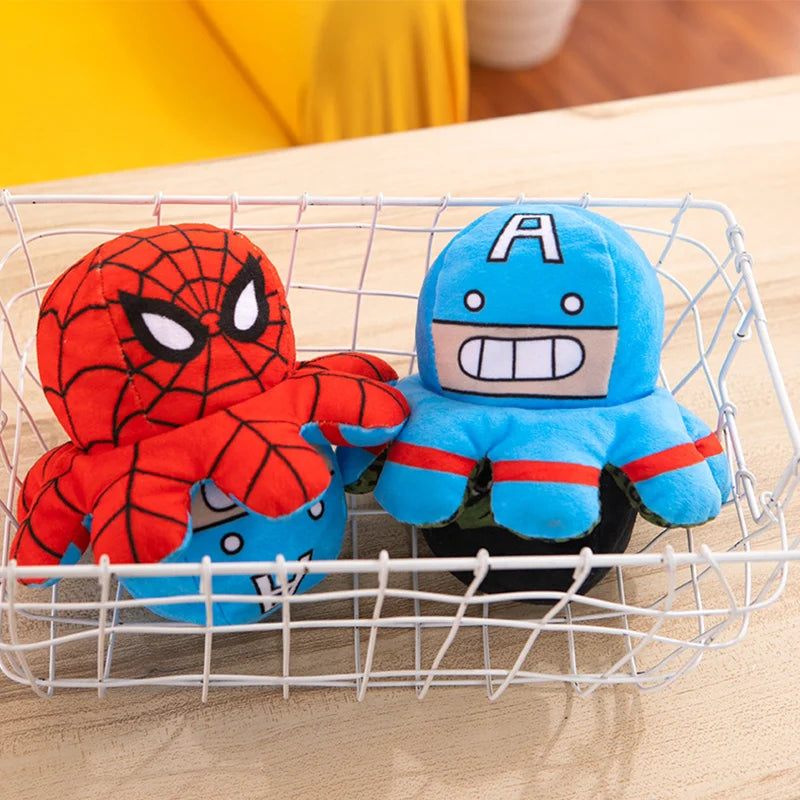 Peluche Pieuvre Reversible Avengers - Multi-Heros Retournable