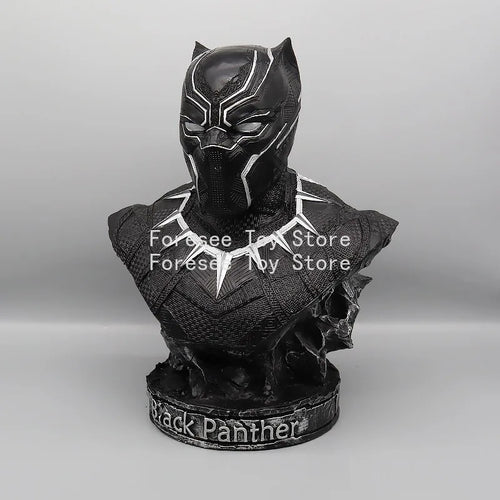Buste Avengers Black Panther - Sculpture Résine Argenté 35cm