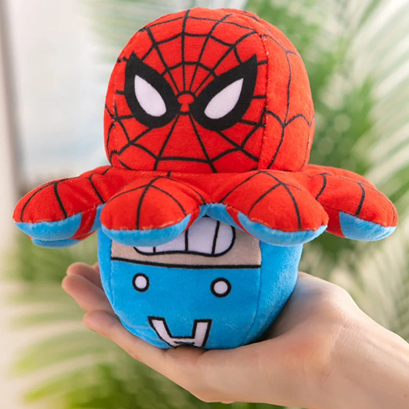 Peluche Pieuvre Reversible Avengers - Multi-Heros Retournable