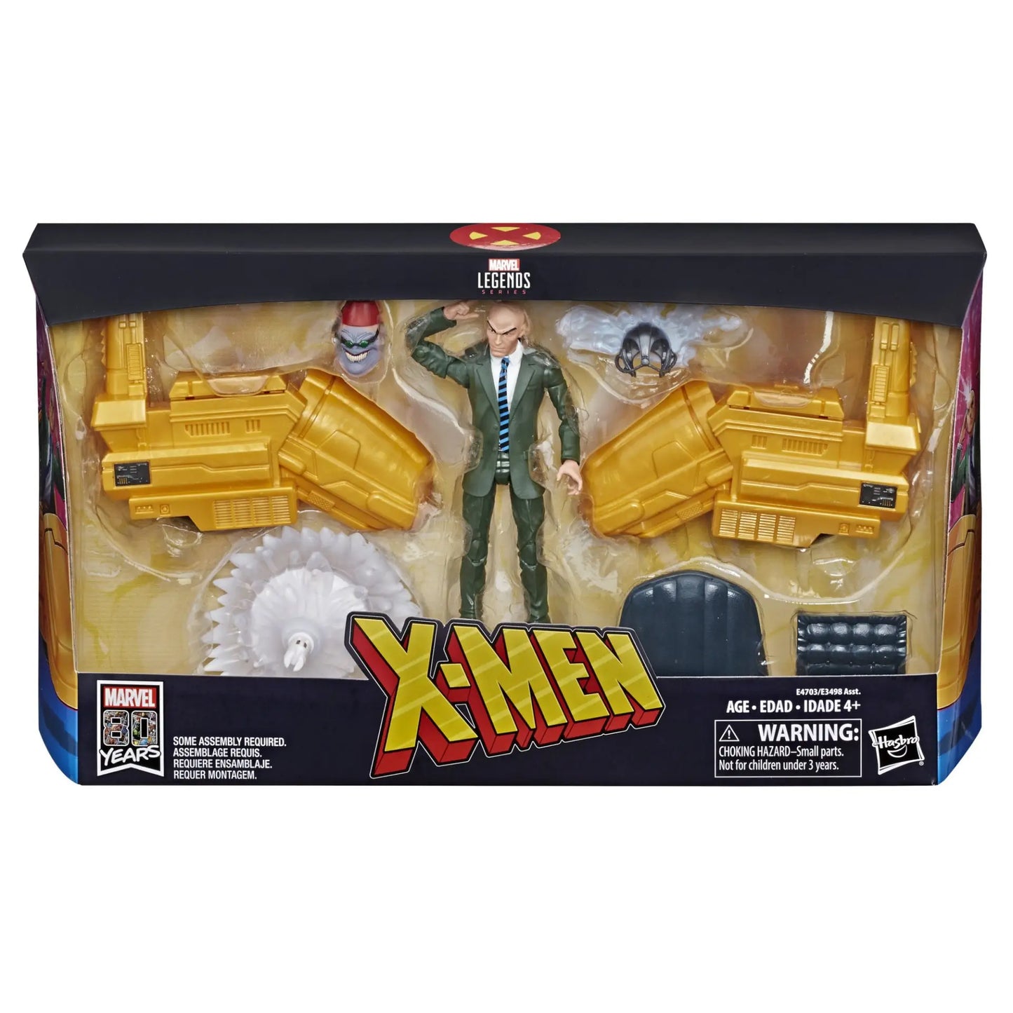 Figurine Professor X - Fauteuil Volant Doré avec Accessoires