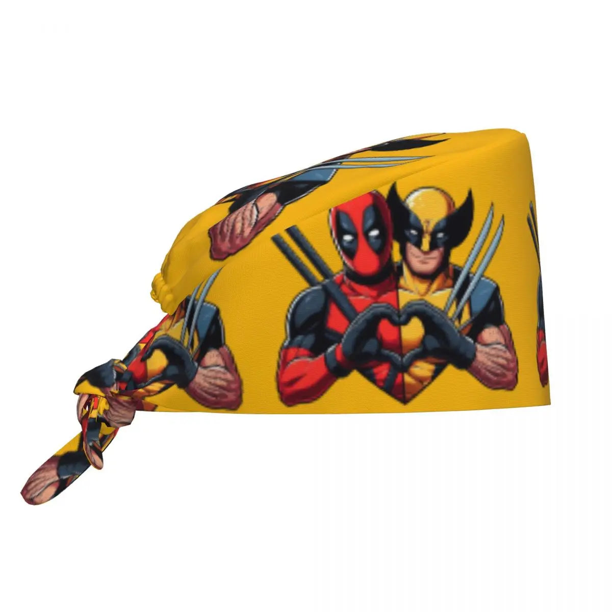 Bandana Deadpool & Wolverine - Duo Cœur Jaune