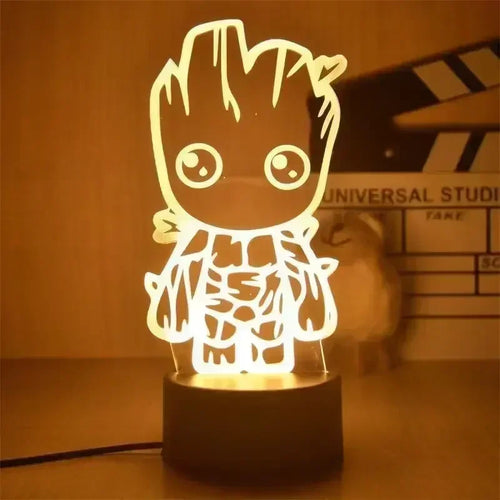 Lampe LED Avengers Baby Groot - Simple 3D 18cm